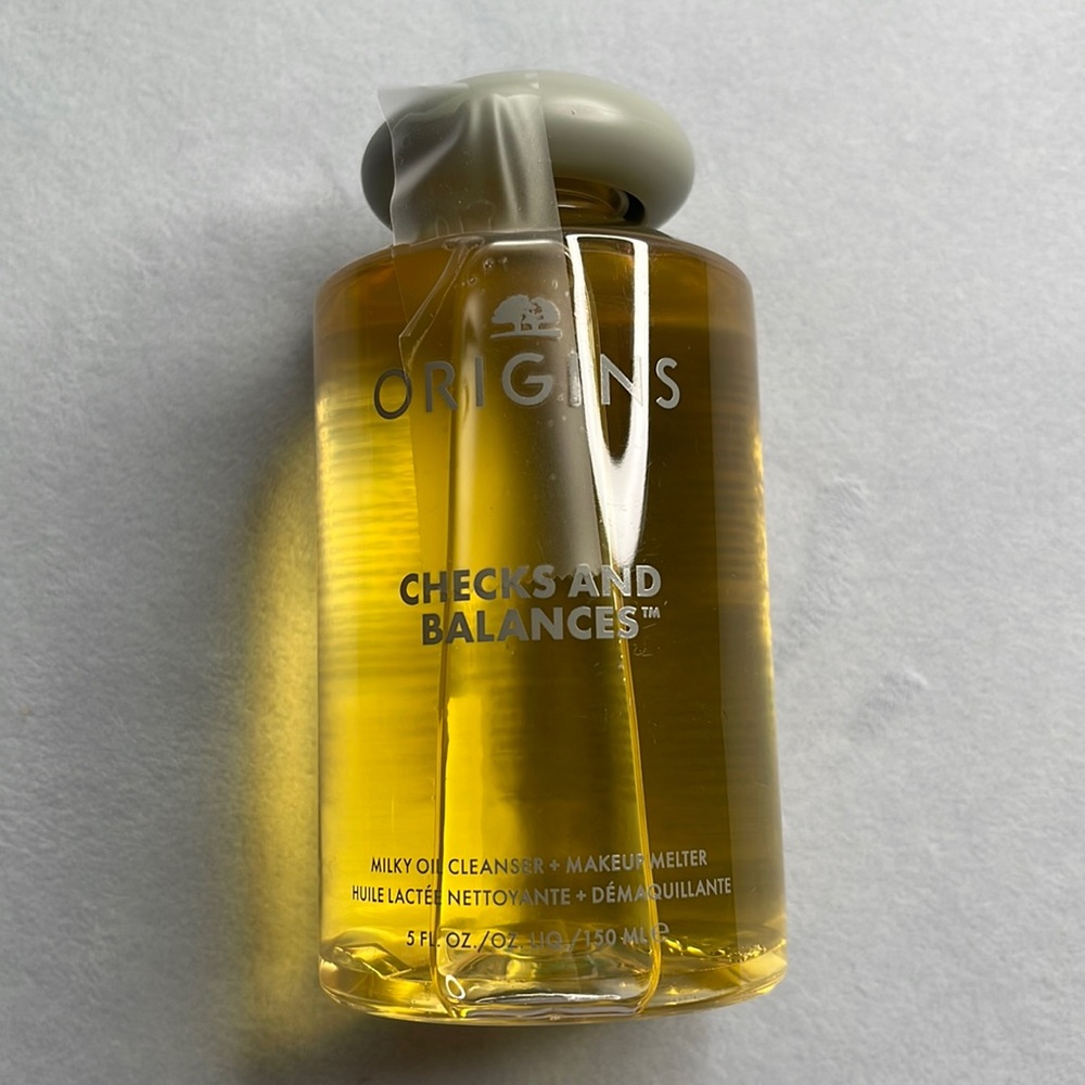 🧴 ORIGINS | CHECKS AND BALANCES MILKY OIL CLEANSER + MAKEUP MELTER